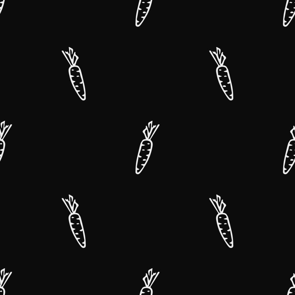 seamless carrot pattern. vector doodle illustration with carrot. pattern with carrot