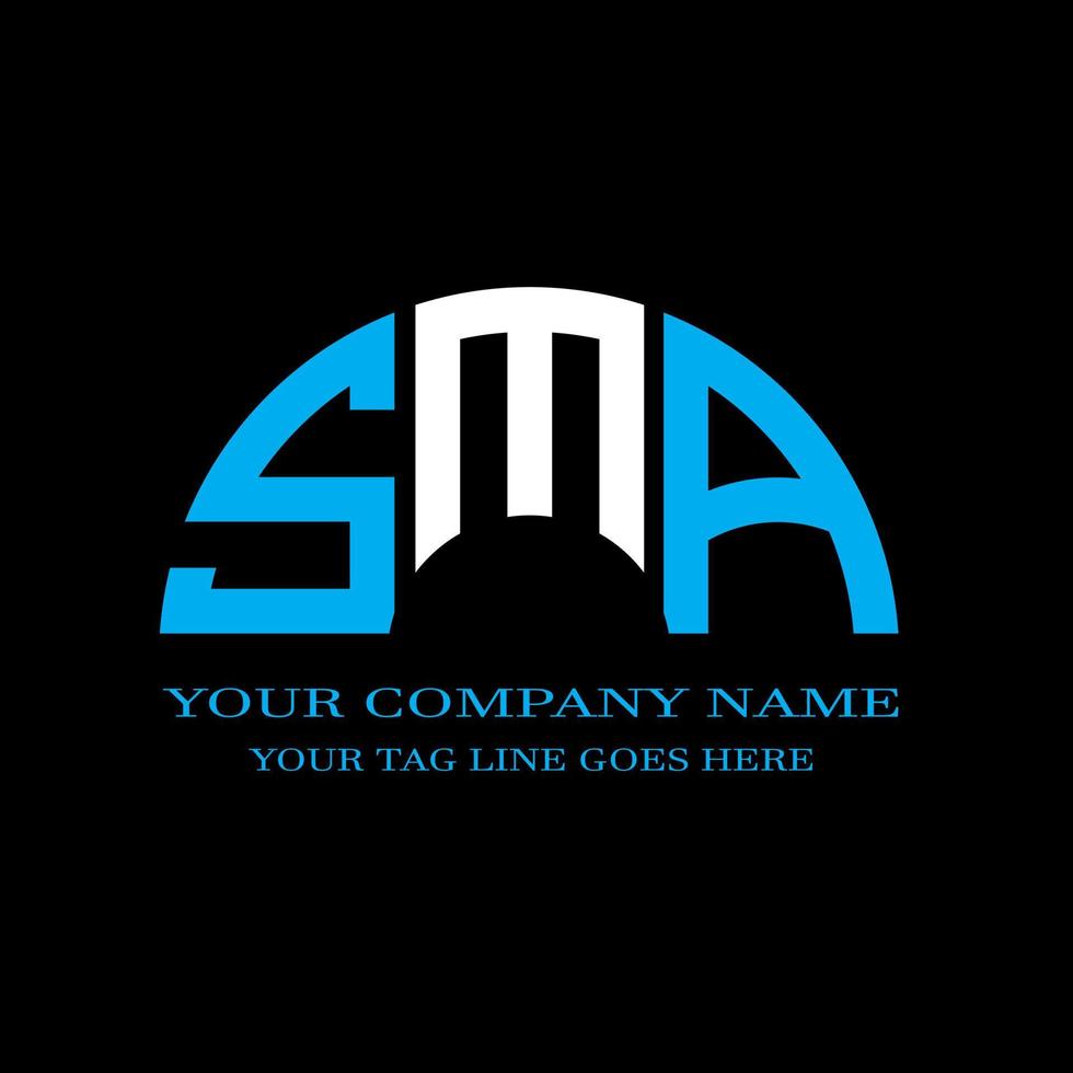 SMA letter logo creative design with vector graphic