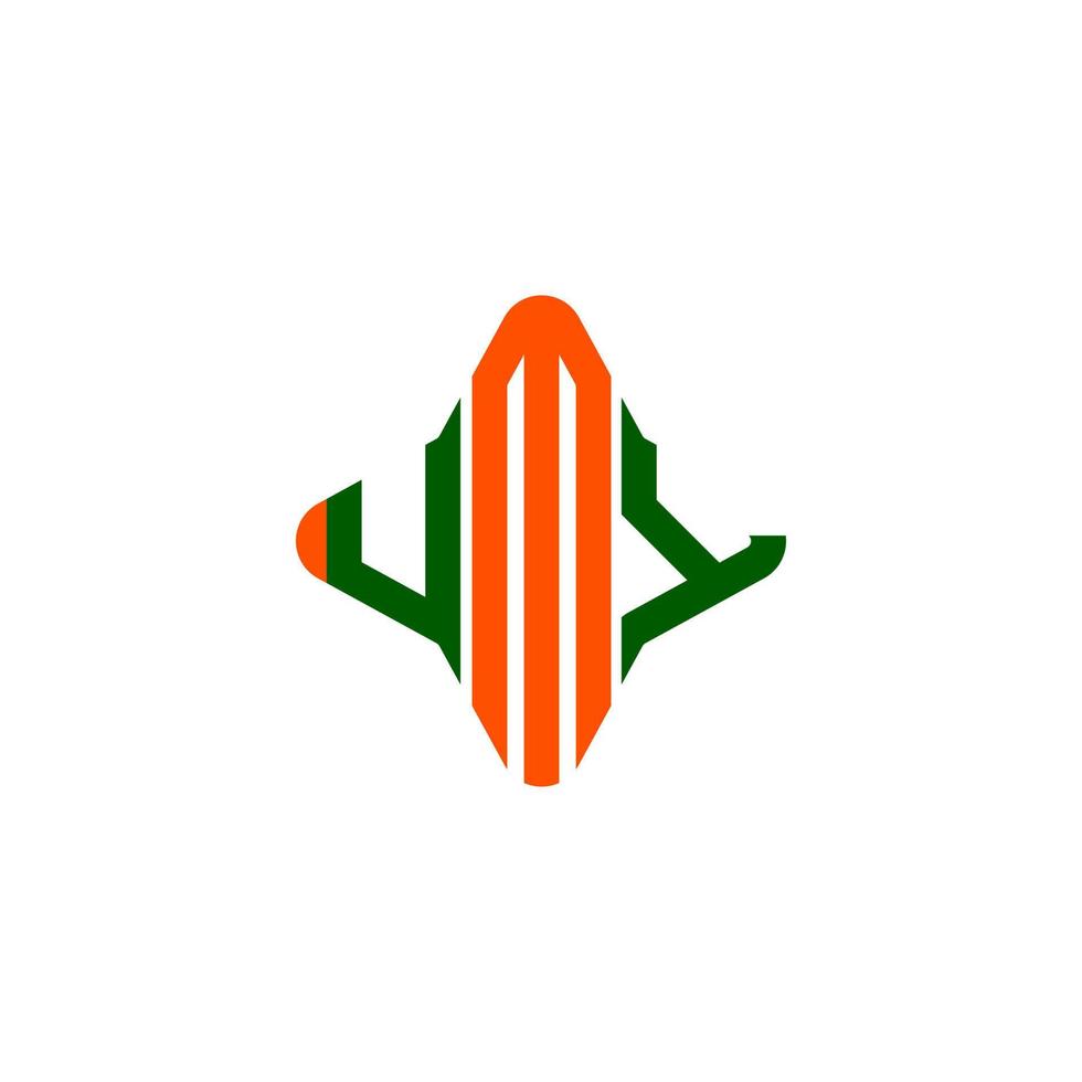 UMY letter logo creative design with vector graphic