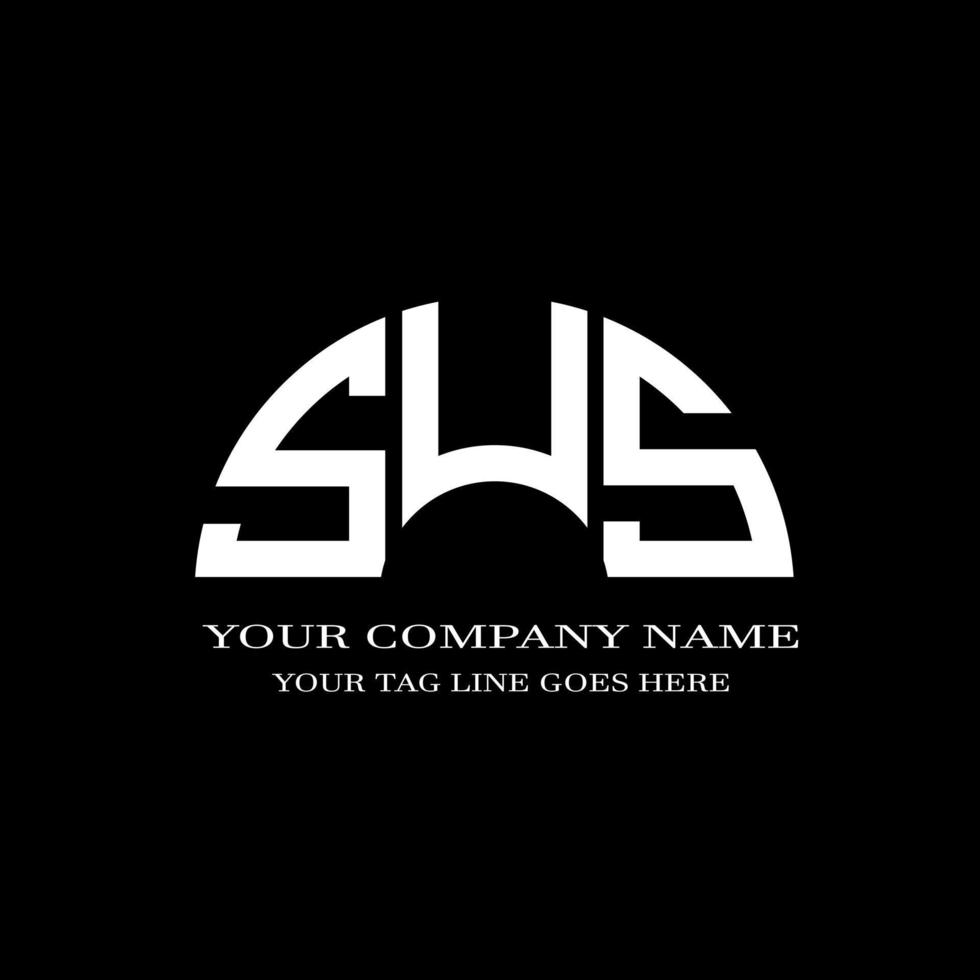 SUS letter logo creative design with vector graphic