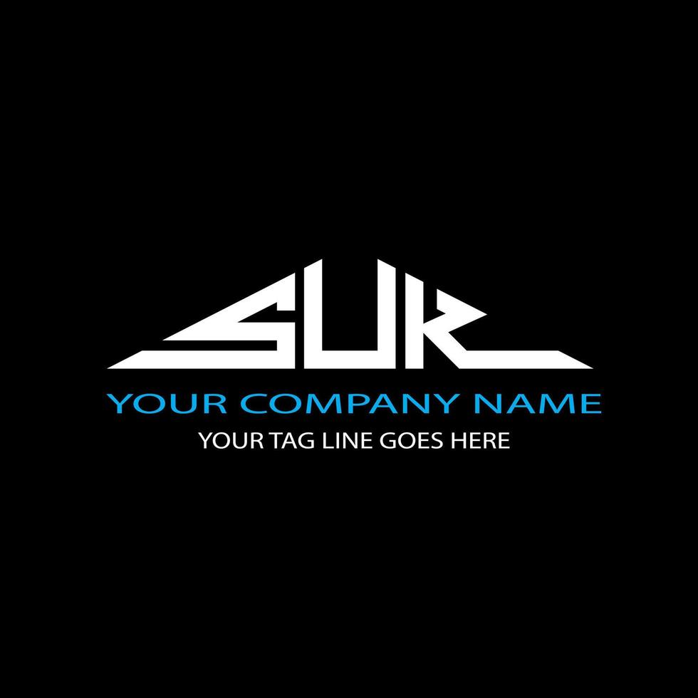 SUK letter logo creative design with vector graphic