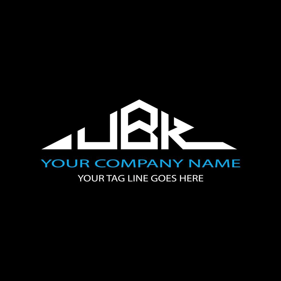 UBK letter logo creative design with vector graphic