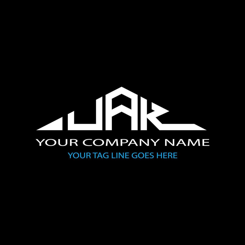 Diseño creativo del logotipo de la letra uak con gráfico vectorial vector