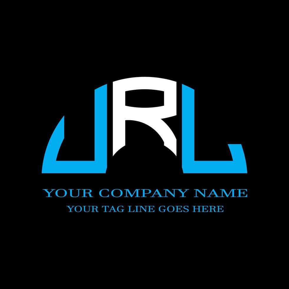 URL letter logo creative design with vector graphic