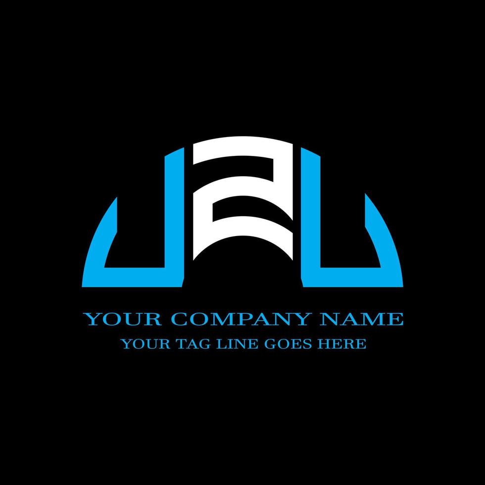 UZU letter logo creative design with vector graphic