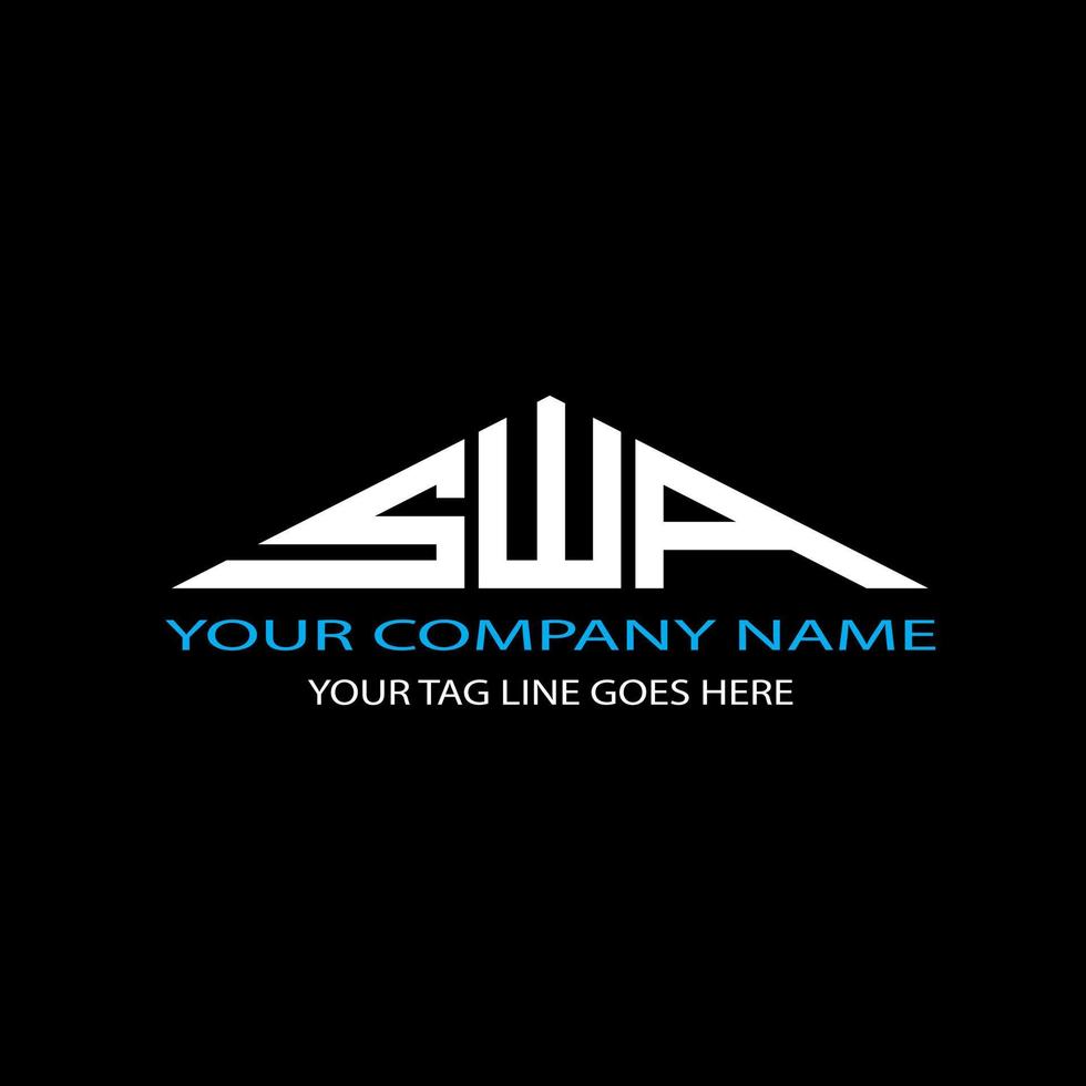 SWA letter logo creative design with vector graphic