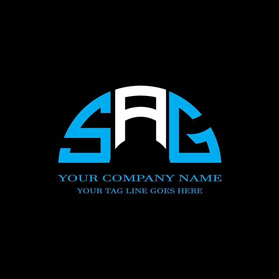 SAG letter logo creative design with vector graphic