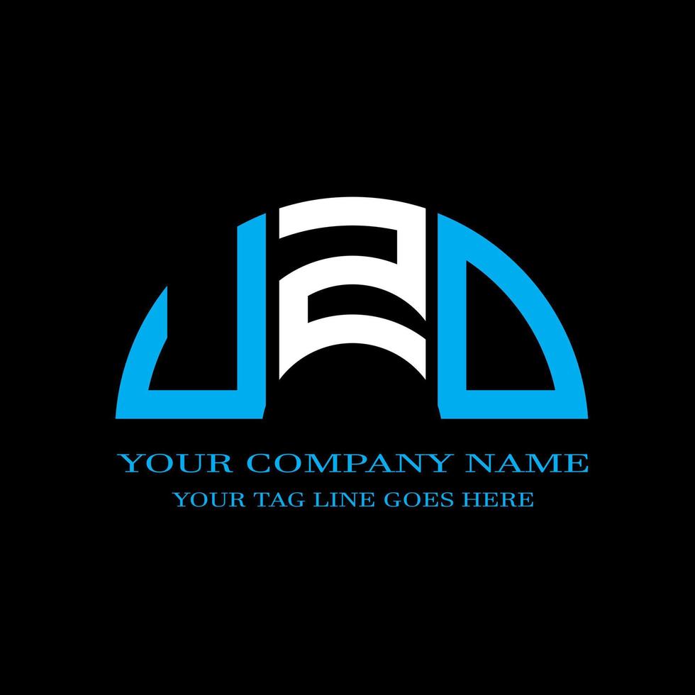 UZD letter logo creative design with vector graphic