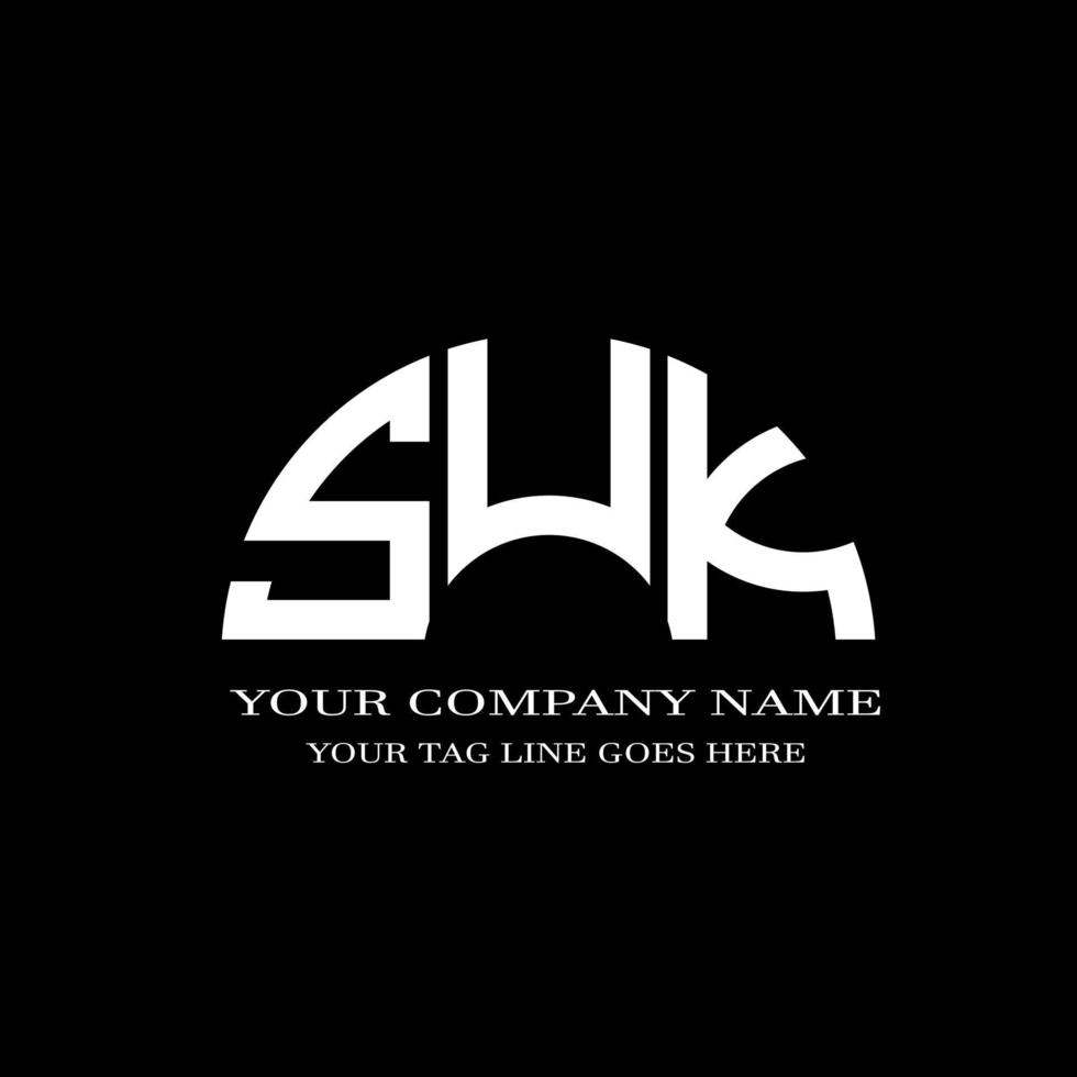 SUK letter logo creative design with vector graphic