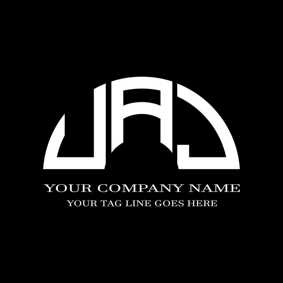 UAJ letter logo creative design with vector graphic