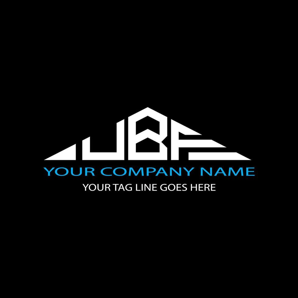 UBF letter logo creative design with vector graphic