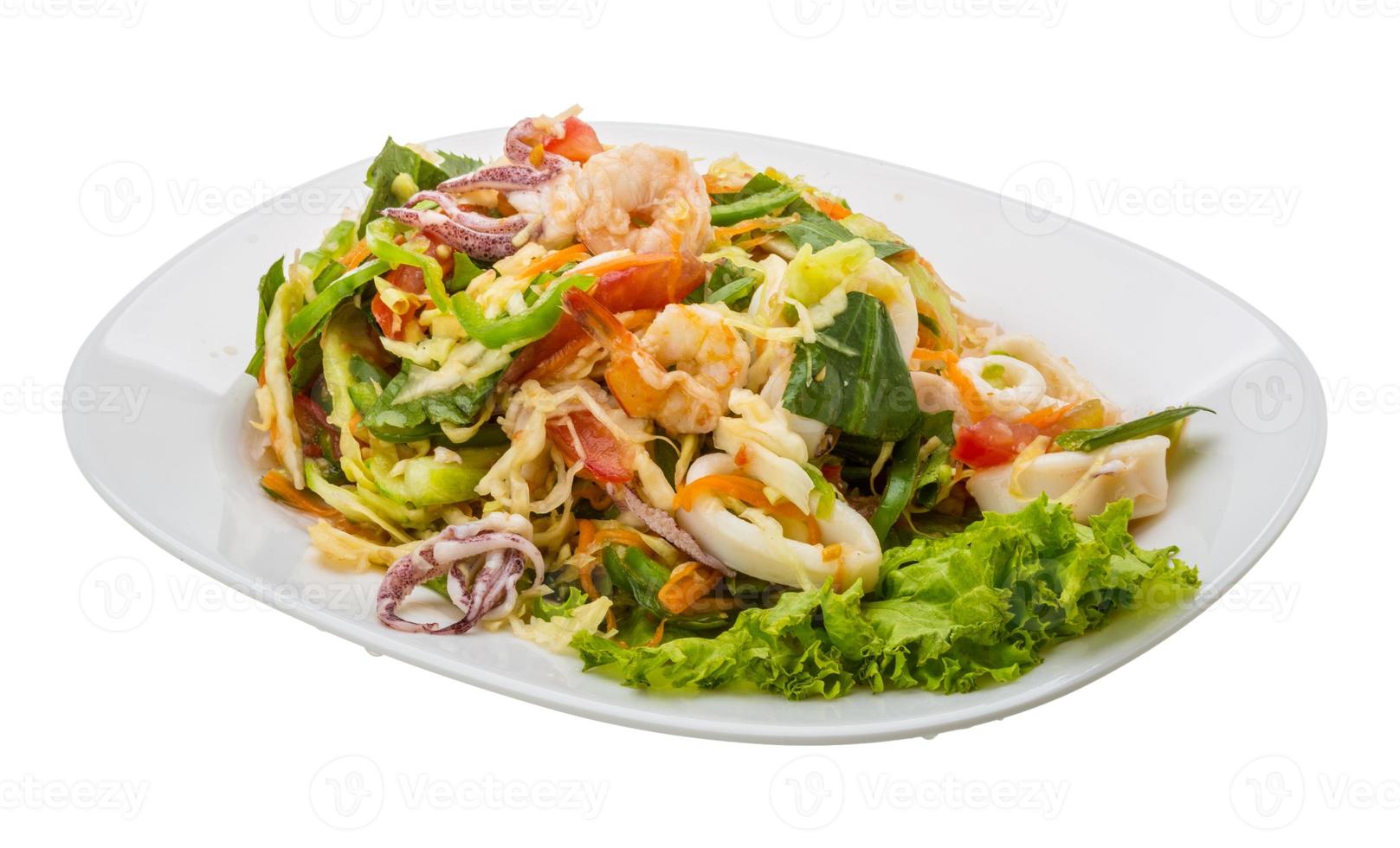 Asian seafood salad photo