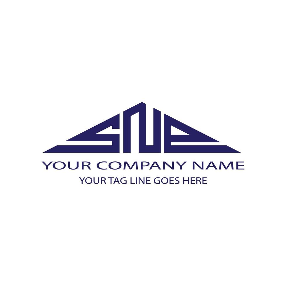 SNP letter logo creative design with vector graphic