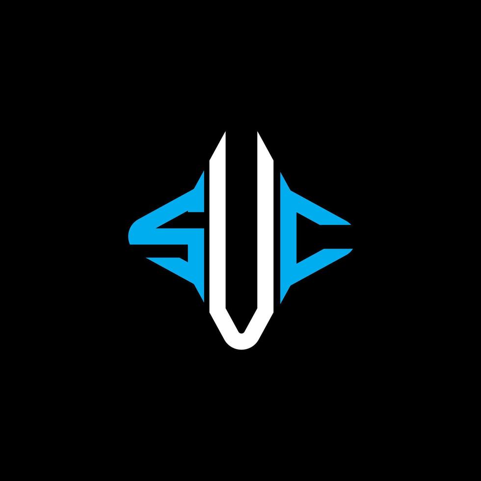 SUC letter logo creative design with vector graphic