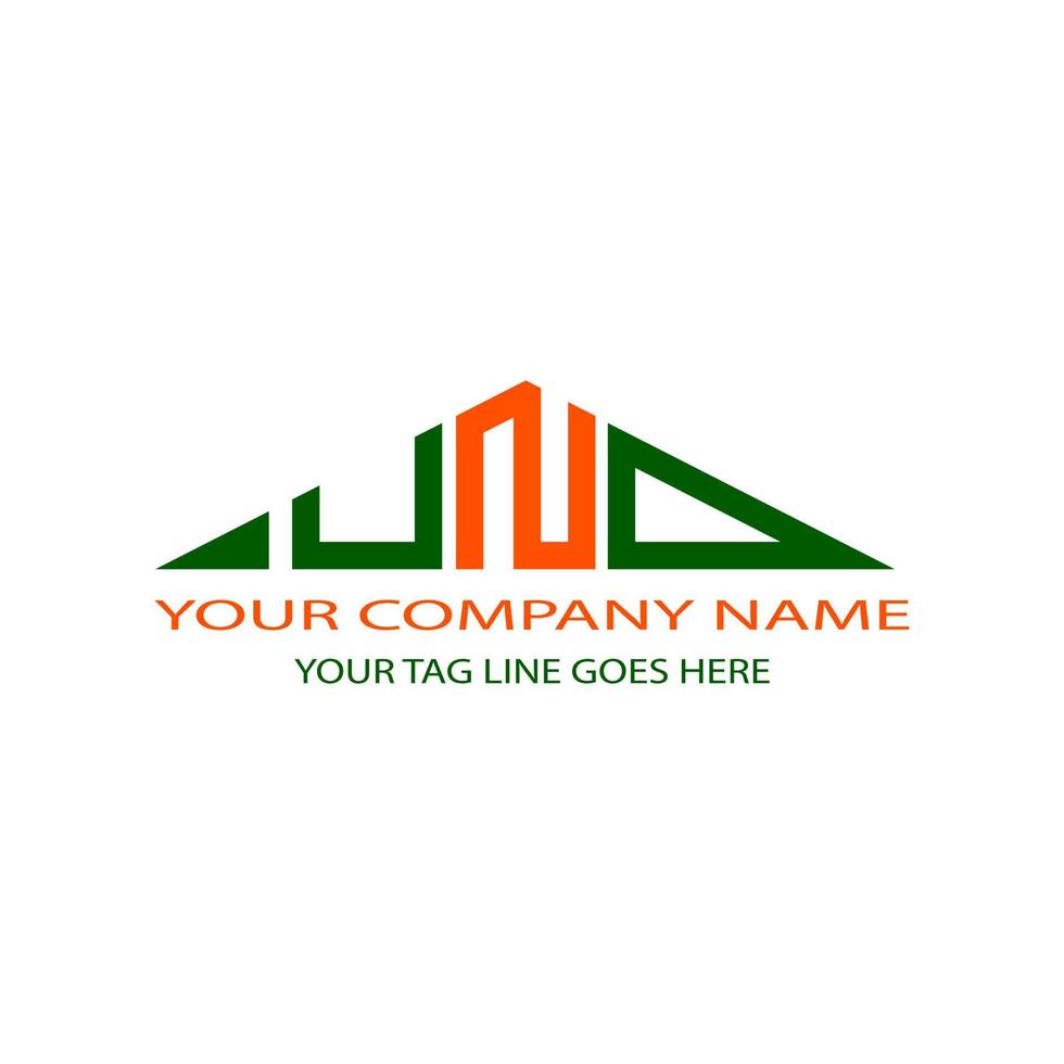 UND letter logo creative design with vector graphic