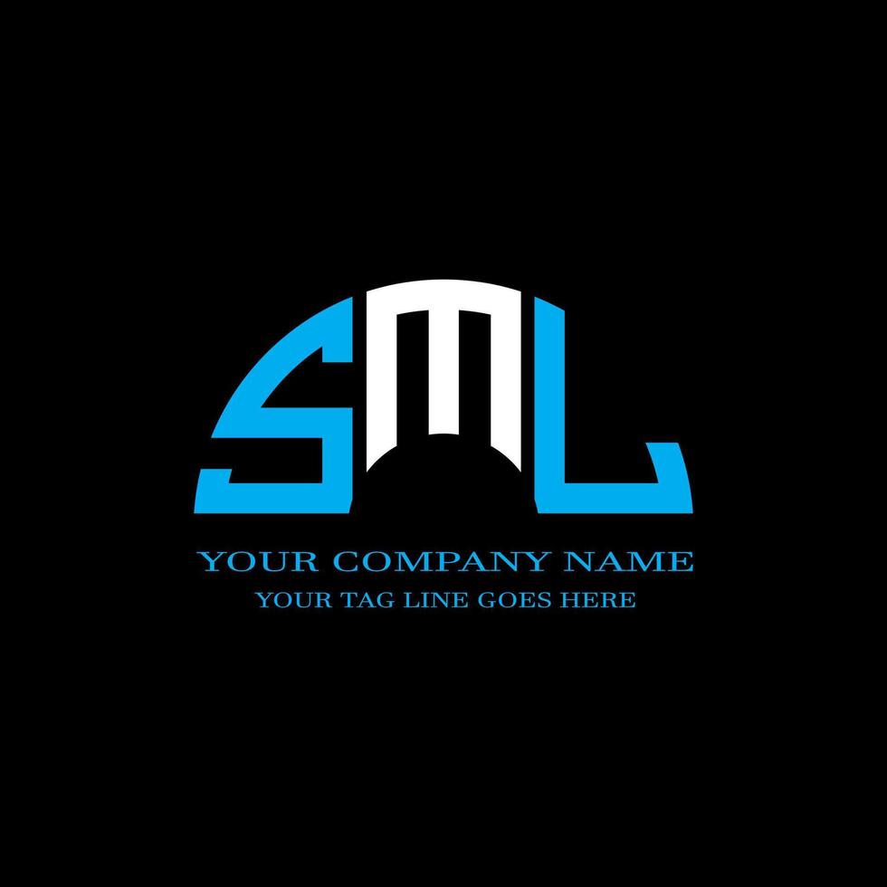 SML letter logo creative design with vector graphic