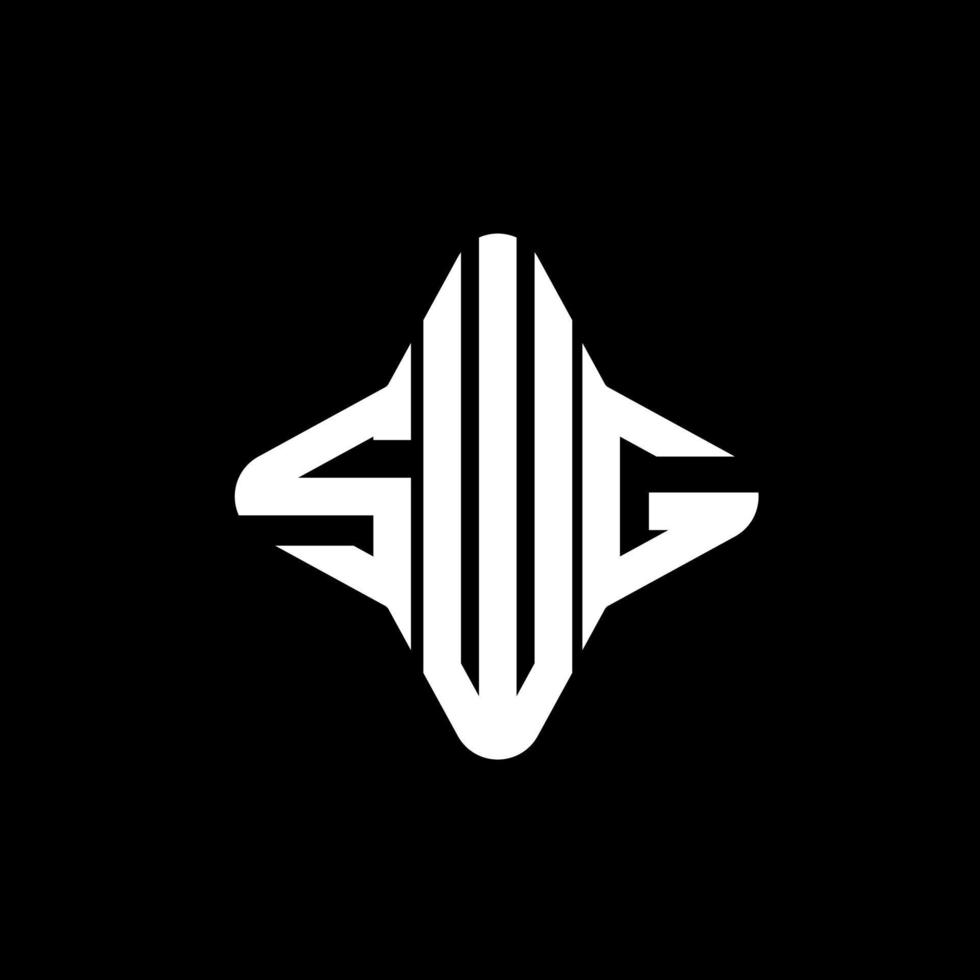 SWG letter logo creative design with vector graphic