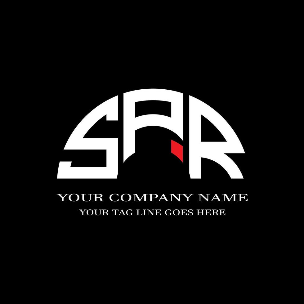 SPR letter logo creative design with vector graphic