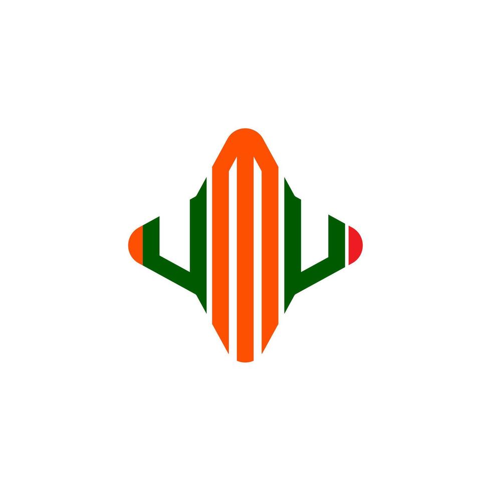 UMU letter logo creative design with vector graphic