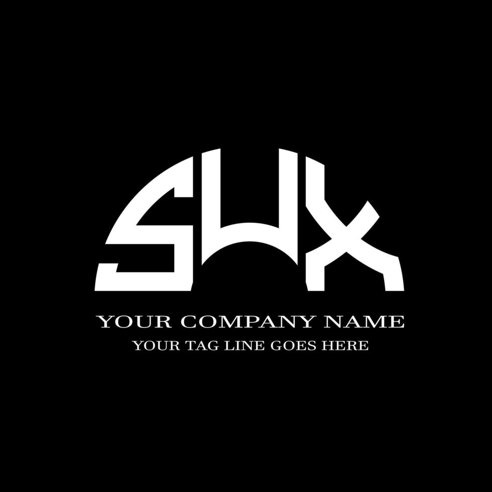 SUX letter logo creative design with vector graphic