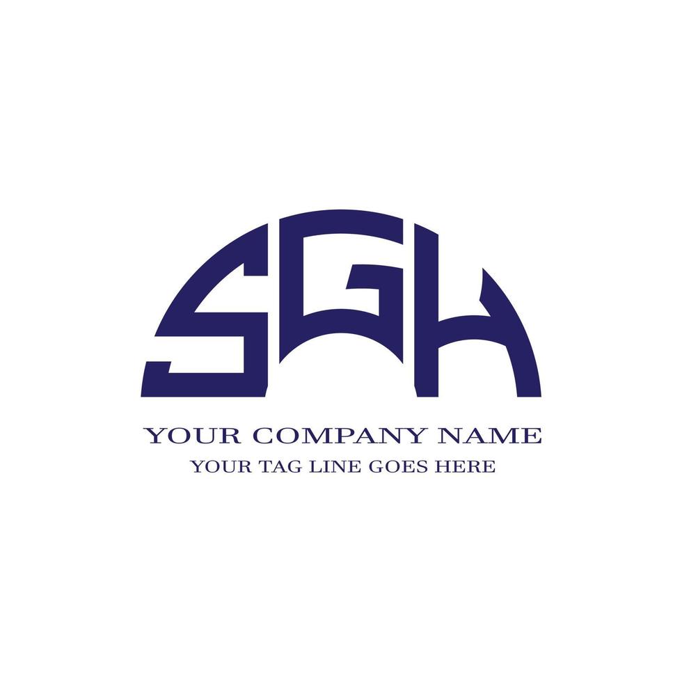SGH letter logo creative design with vector graphic