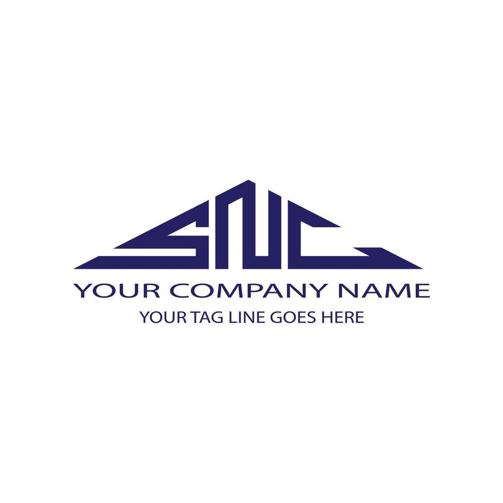 SNC letter logo creative design with vector graphic