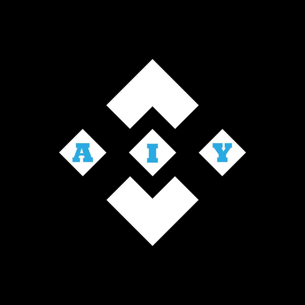 AIY letter logo abstract creative design. AIY unique design vector