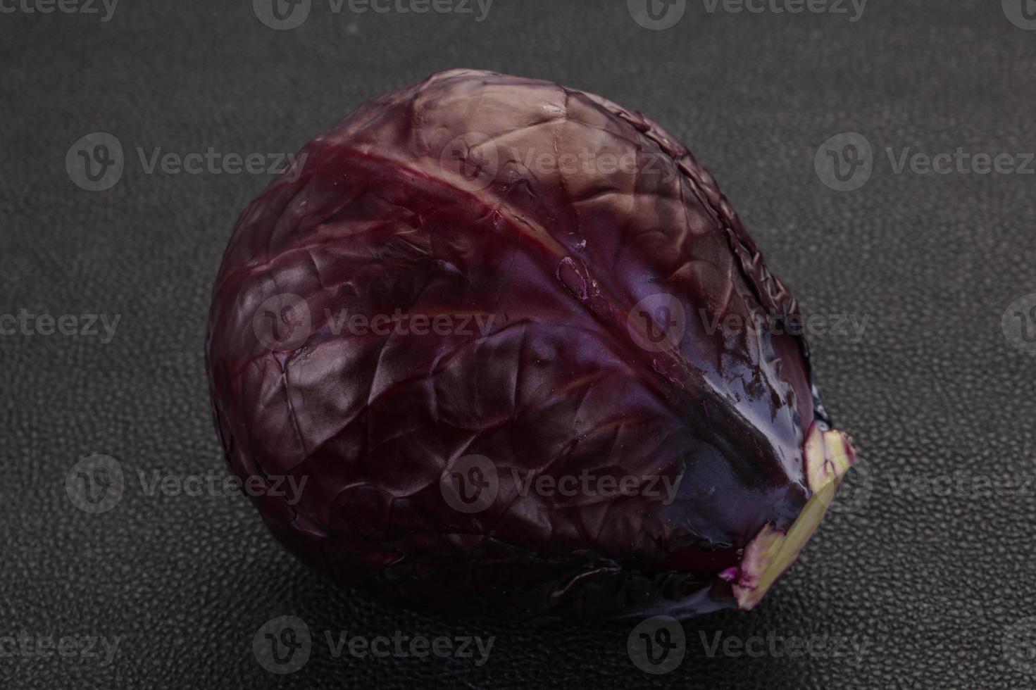Red bright cabbage photo