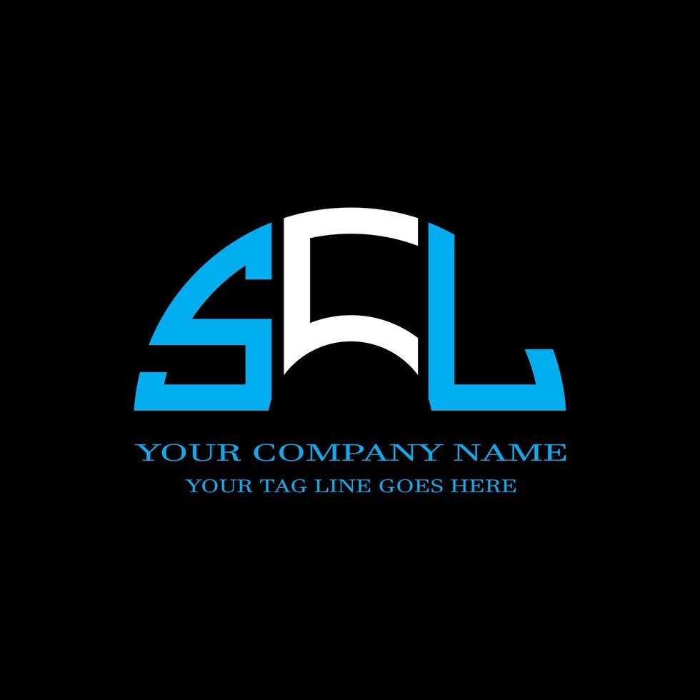 SCL letter logo creative design with vector graphic