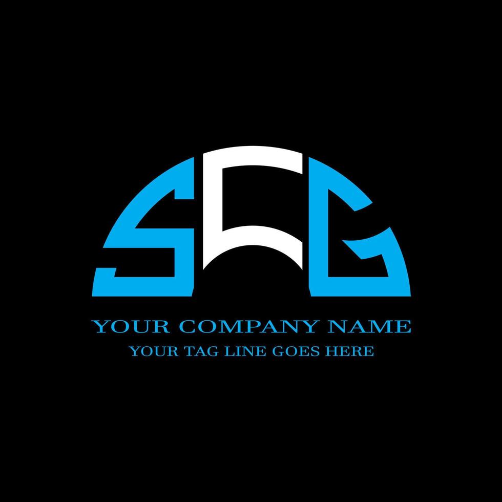 SCG letter logo creative design with vector graphic