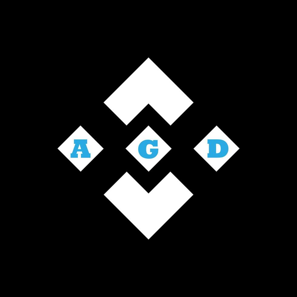 AGD letter logo abstract creative design. AGD unique design vector