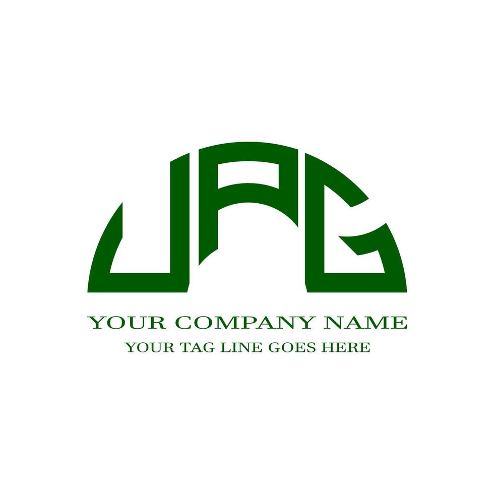 UPG letter logo creative design with vector graphic