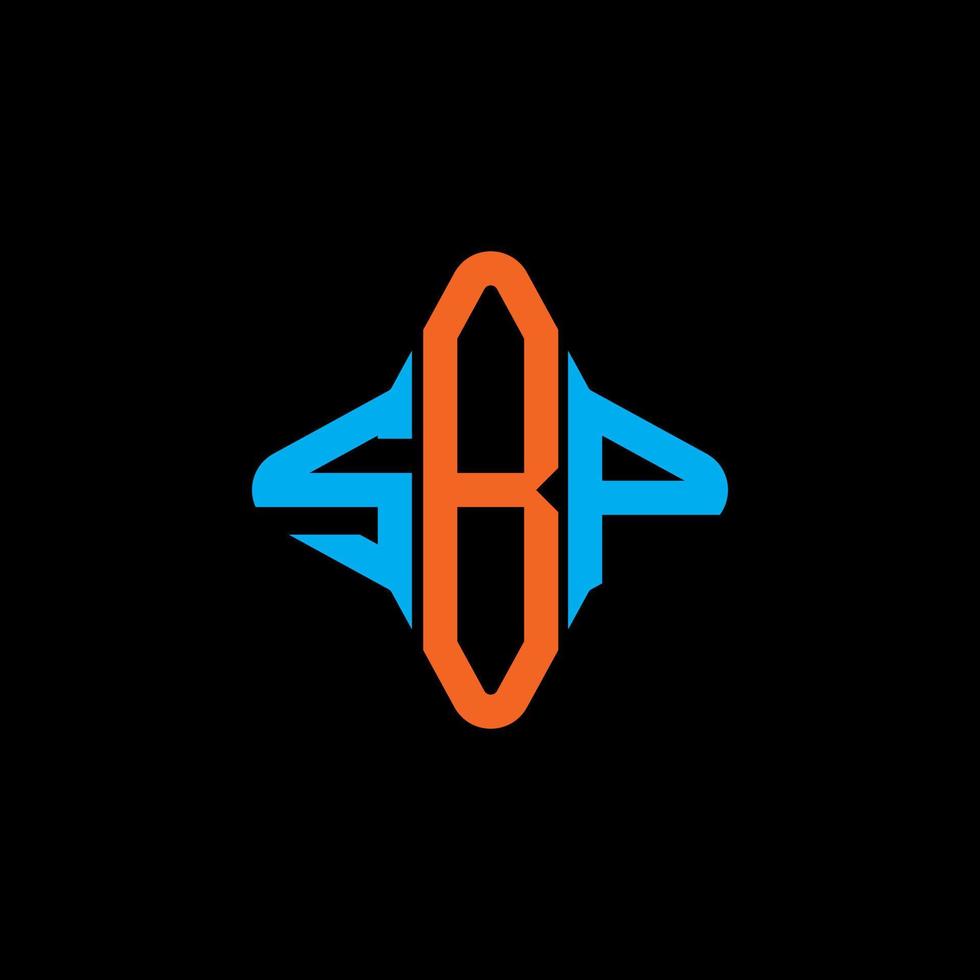 SBP letter logo creative design with vector graphic