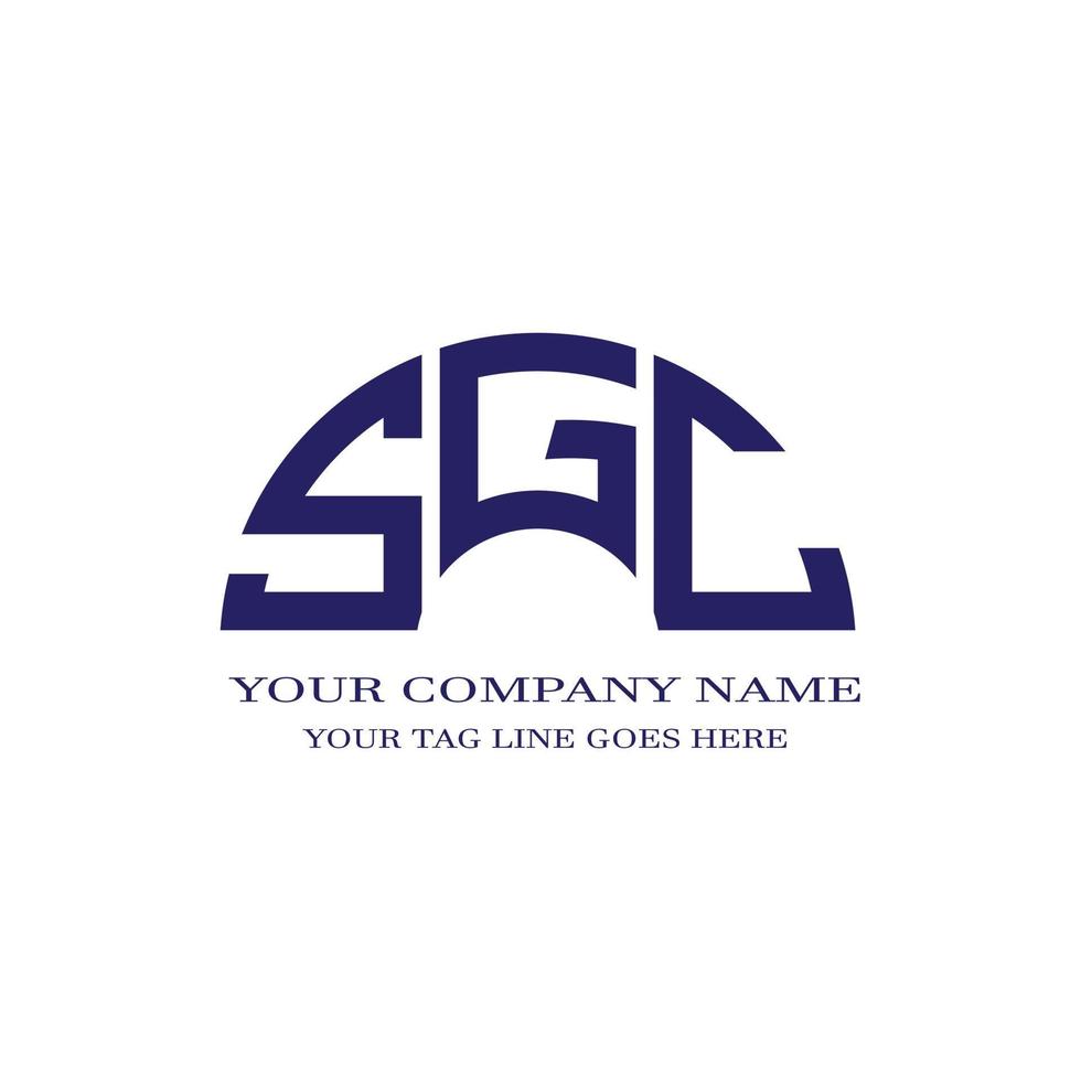 SGC letter logo creative design with vector graphic