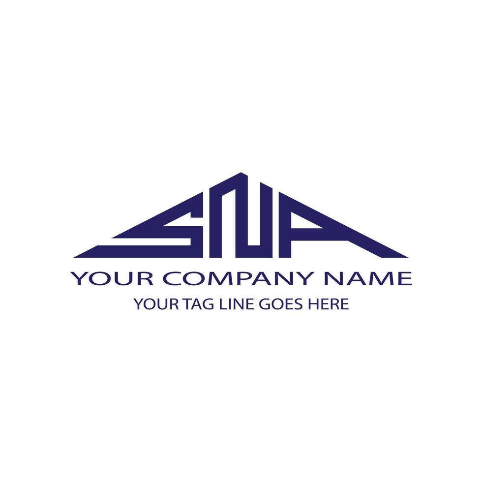 SNA letter logo creative design with vector graphic
