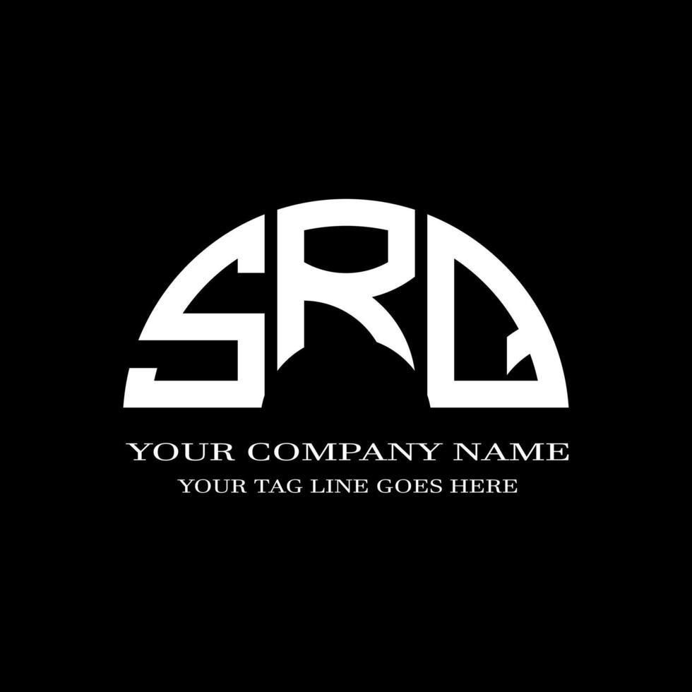 SRQ letter logo creative design with vector graphic