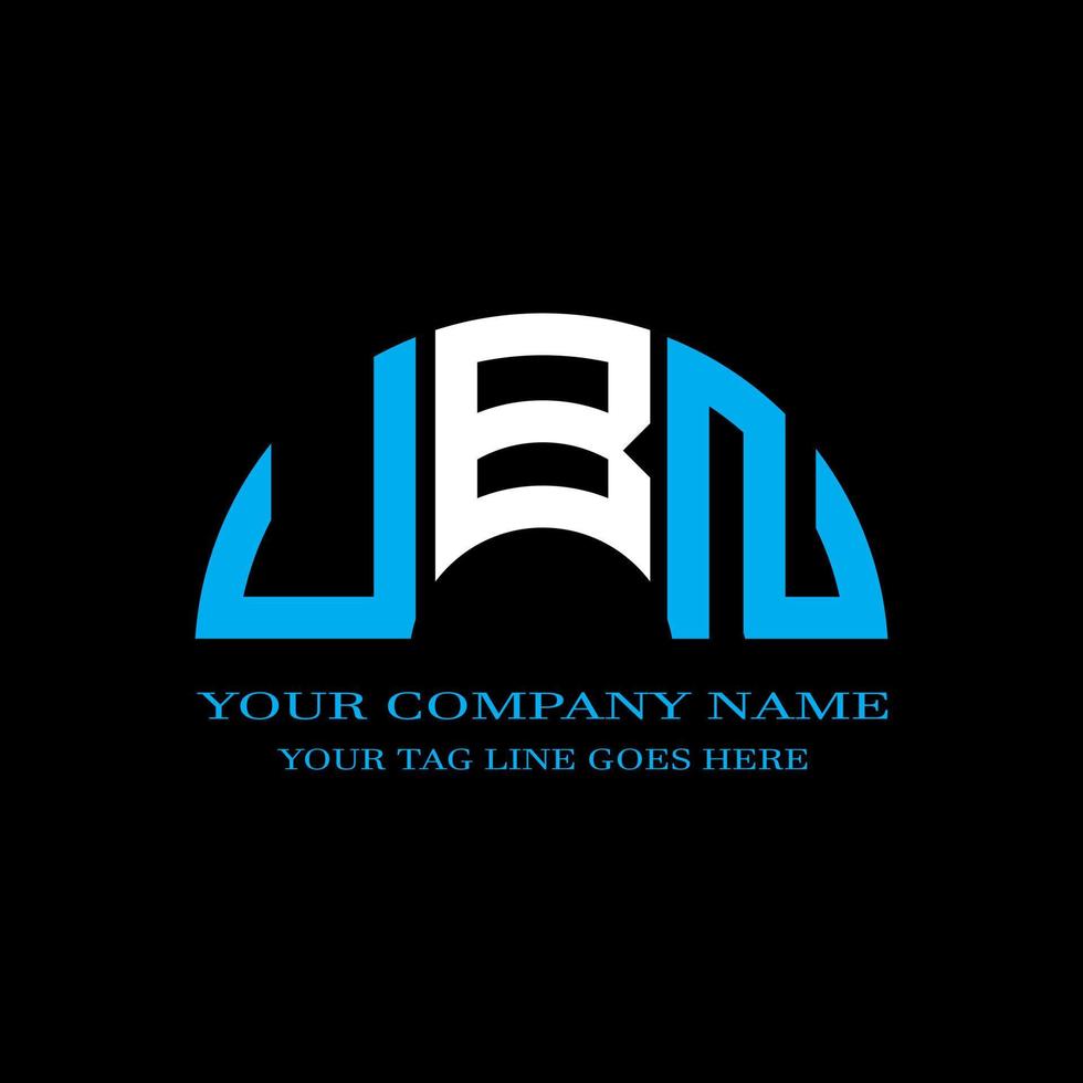 UBN letter logo creative design with vector graphic
