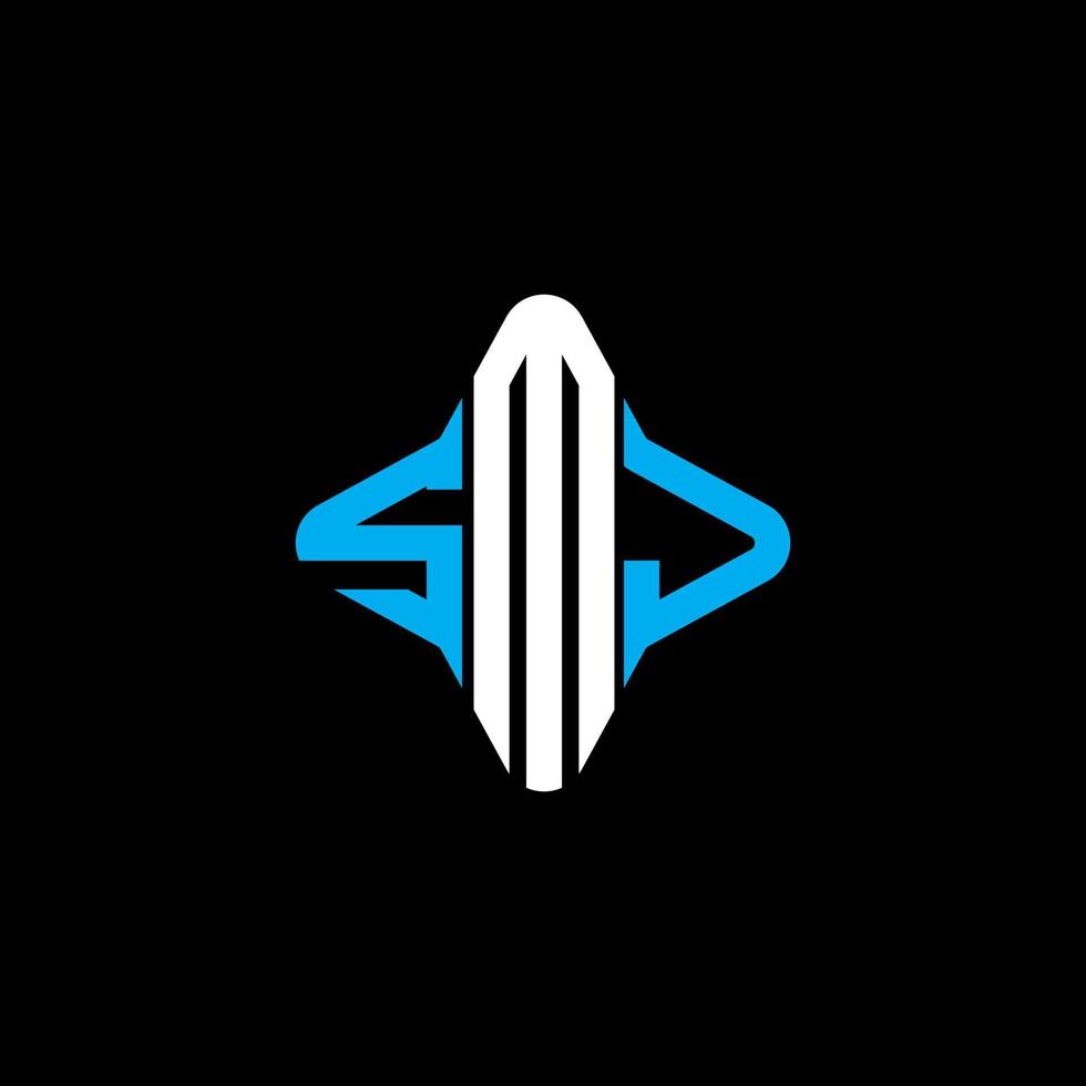 SMJ letter logo creative design with vector graphic