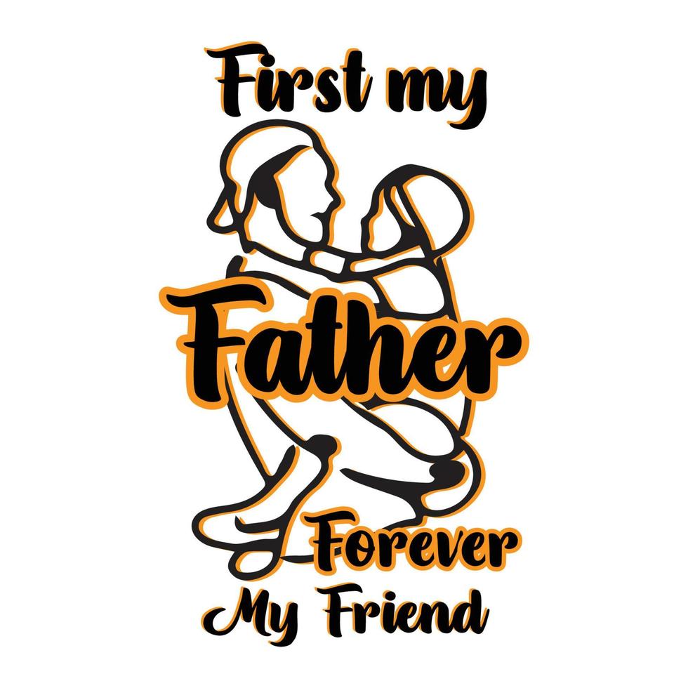 Father's day t shirt design vector