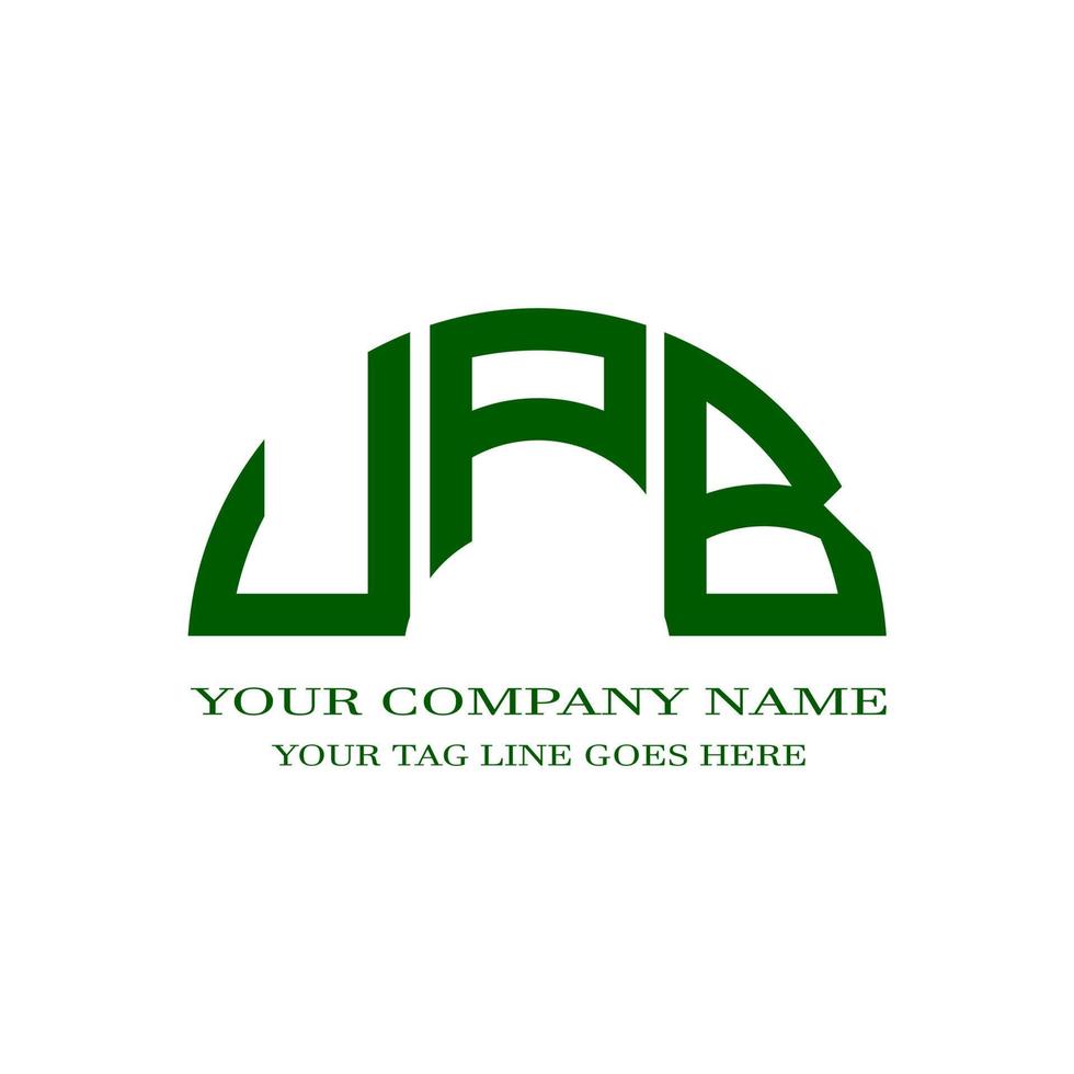 UPB letter logo creative design with vector graphic