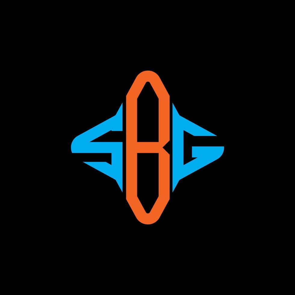 SBG letter logo creative design with vector graphic