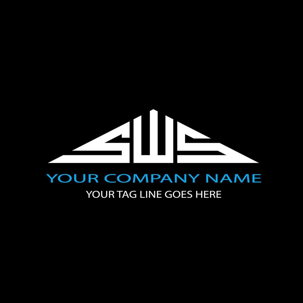 SWS letter logo creative design with vector graphic