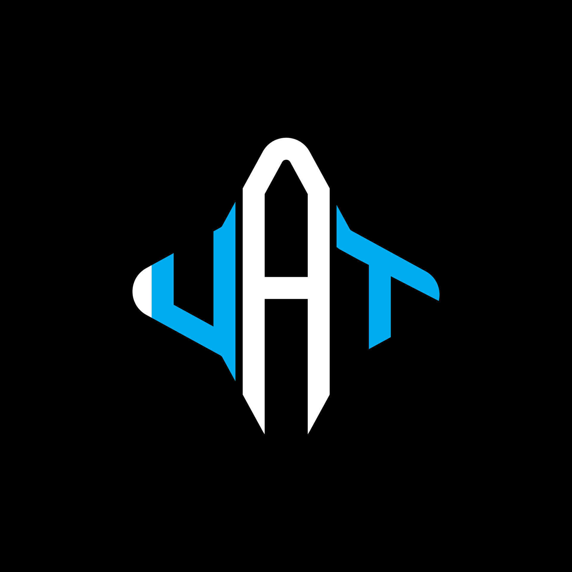 UAT letter logo creative design with vector graphic 8467372 Vector Art