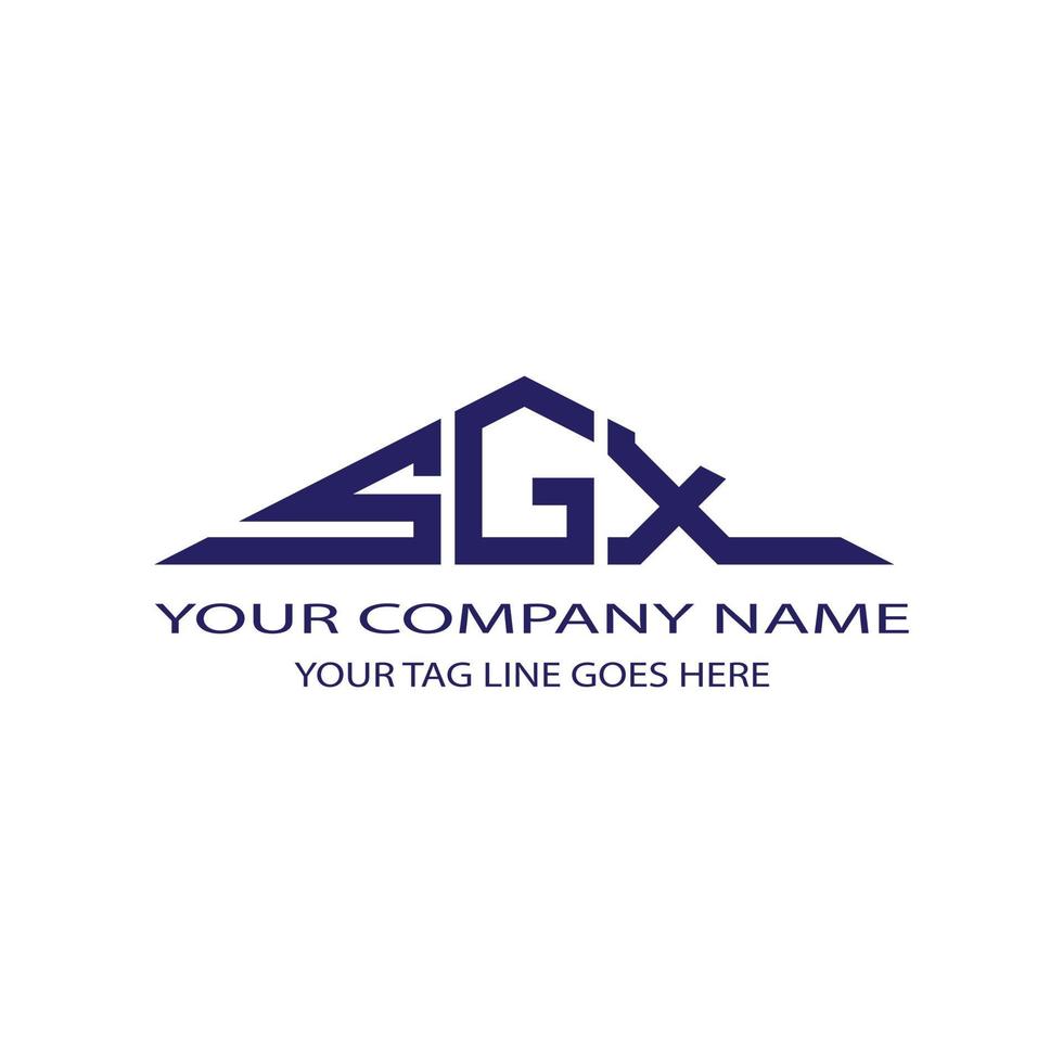 SGX letter logo creative design with vector graphic