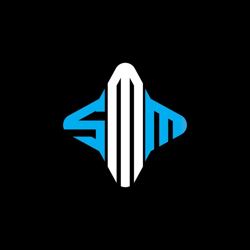 SMM letter logo creative design with vector graphic
