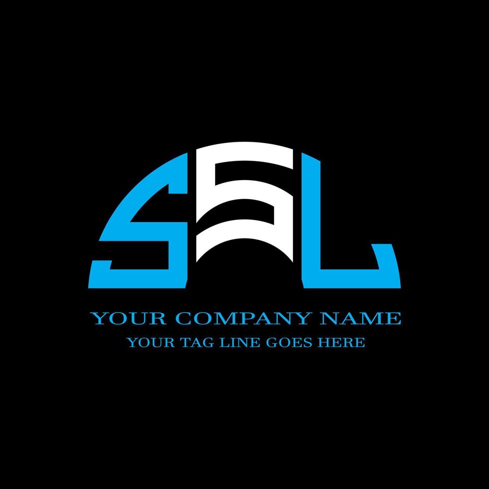 SSL letter logo creative design with vector graphic