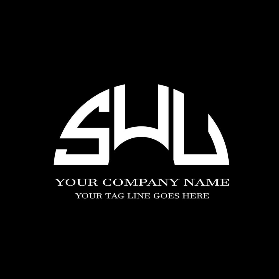 SUU letter logo creative design with vector graphic