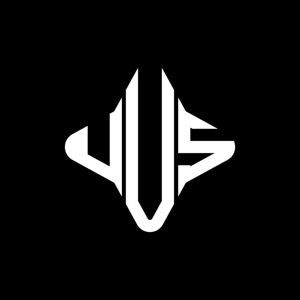 UUS letter logo creative design with vector graphic