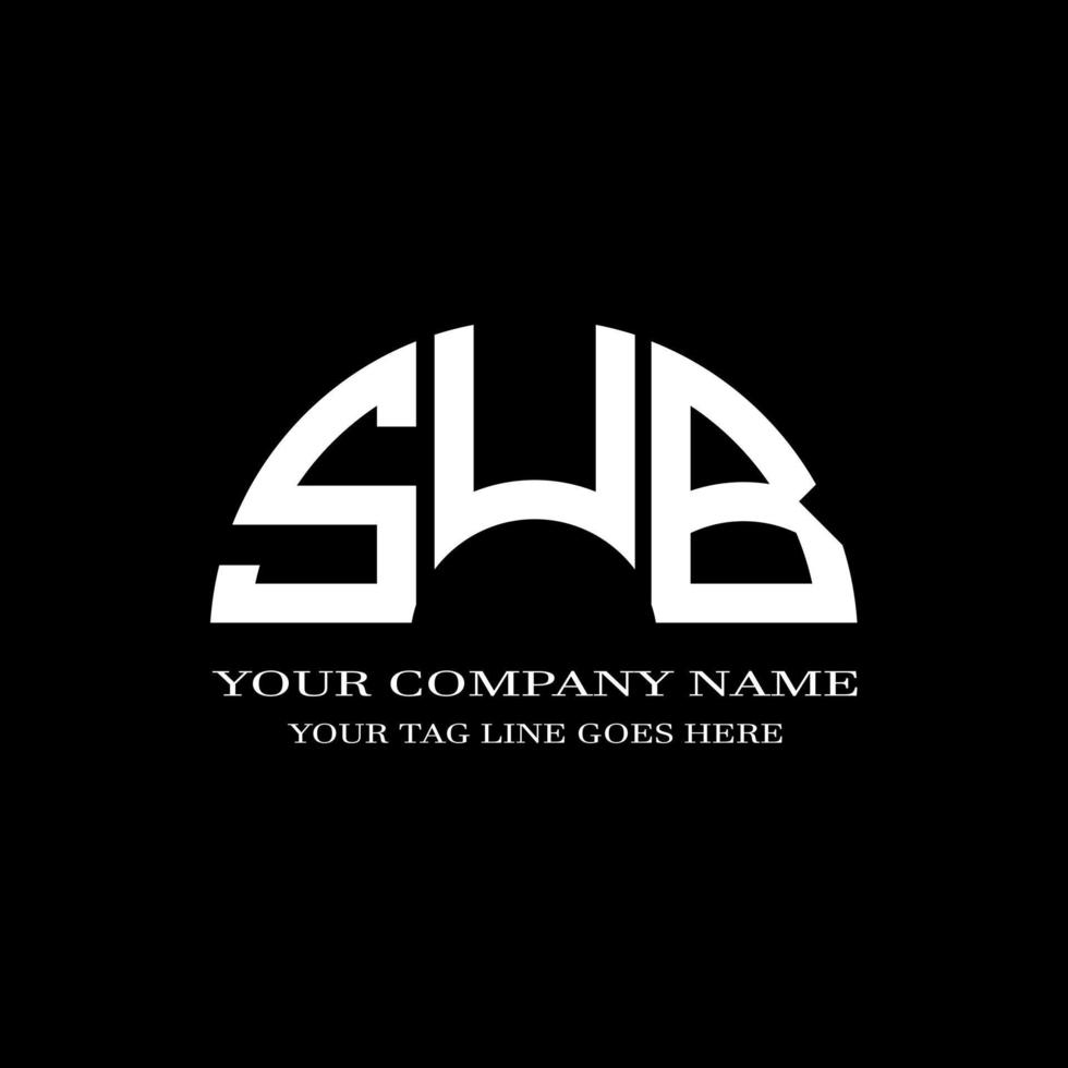 SUB letter logo creative design with vector graphic