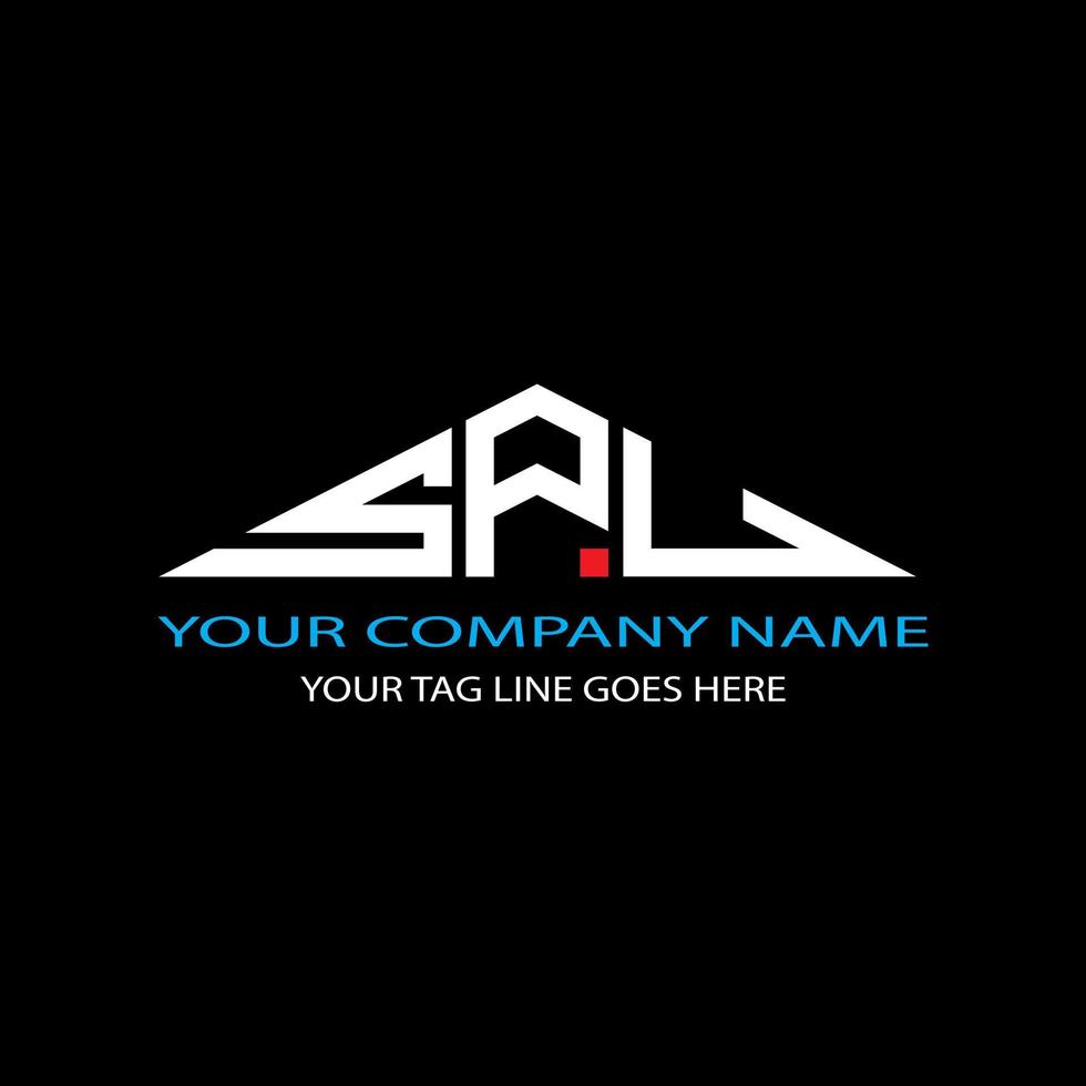SPU letter logo creative design with vector graphic